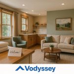 A beautiful, inviting short-term rental home with thoughtful guest touches in a natural setting