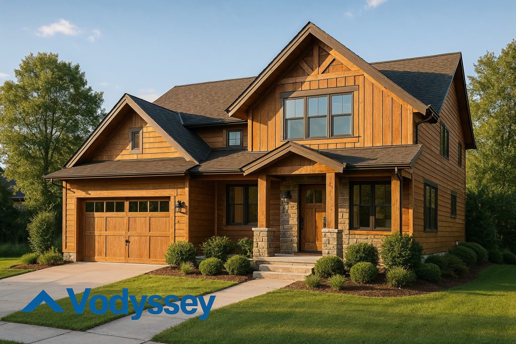 Modern inviting vacation home reflecting Vodyssey's focus on attainable lifestyle and financial freedom