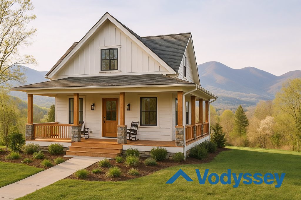 Beautiful inviting single-family home in Asheville NC with Blue Ridge Mountains backdrop - top STR market for 2025