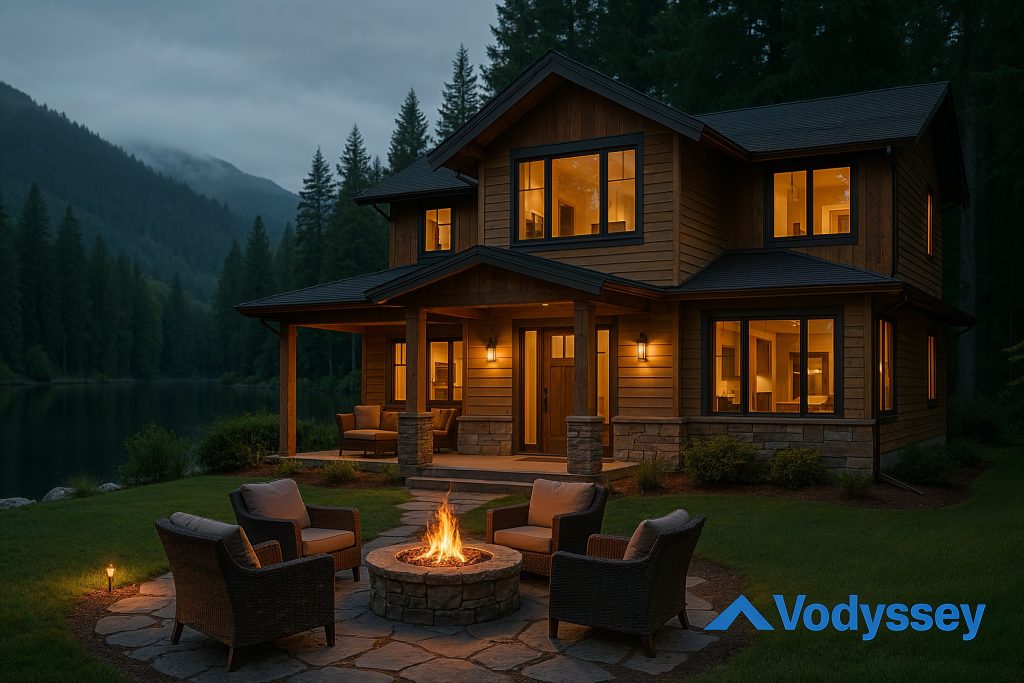 Modern vacation home in tranquil setting reflecting investor success stories