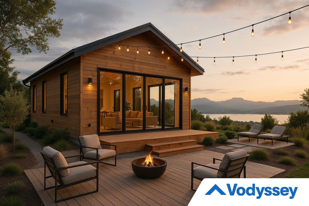 Inviting modern vacation rental home nestled in a scenic setting