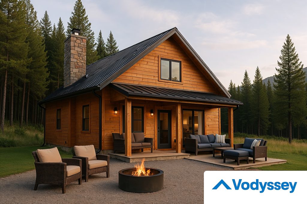 Charming, well-furnished vacation home in a natural setting, cozy cottage or cabin with mountain views
